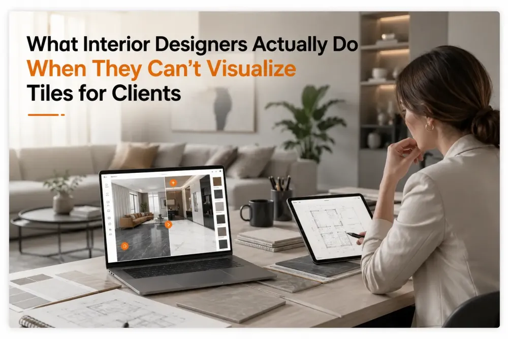 Ce fac de fapt designerii de interior când nu pot vizualiza plăci pentru clienți